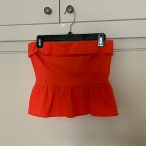 Torrid Bright Orange Peplum Top